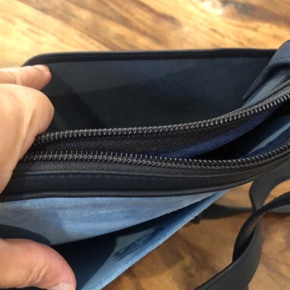 Loewe Madrid Vintage Leather Anagram Crossbody Blue - Picture 8 of 10